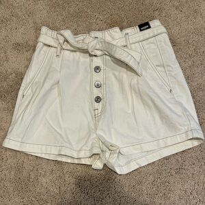 Abercrombie and Fitch button fly paper bag short